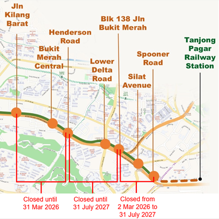 RC South Closure Map